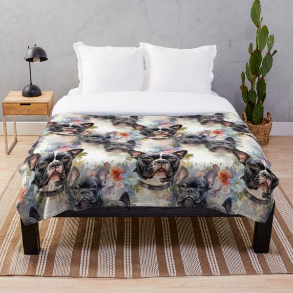 Item preview, Funny French Bulldogs designed and sold by PatternCabinet-.