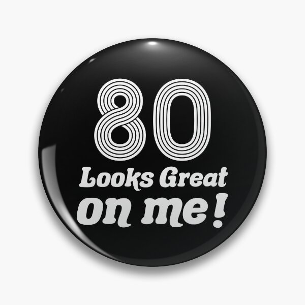Item preview, Funny Vintage 80th Birthday (B&W) designed and sold by thepixelgarden.