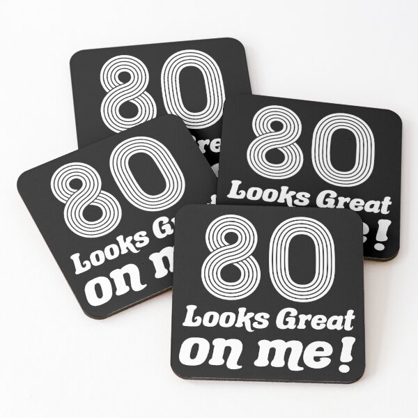 Item preview, Funny Vintage 80th Birthday (B&W) designed and sold by thepixelgarden.