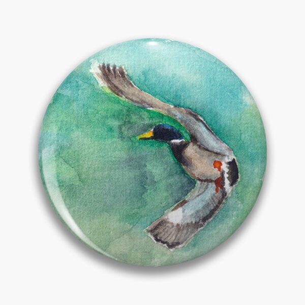 Item preview, Watercolor painting - flying duck designed and sold by ShopEvaF.