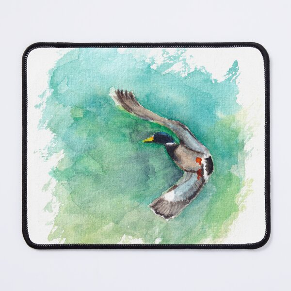 Item preview, Watercolor painting - flying duck designed and sold by ShopEvaF.