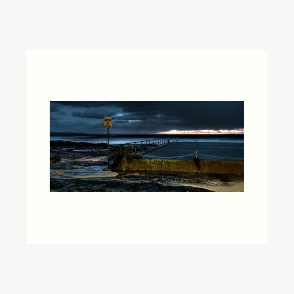 Cronulla Pool -Don't Dive Art Print