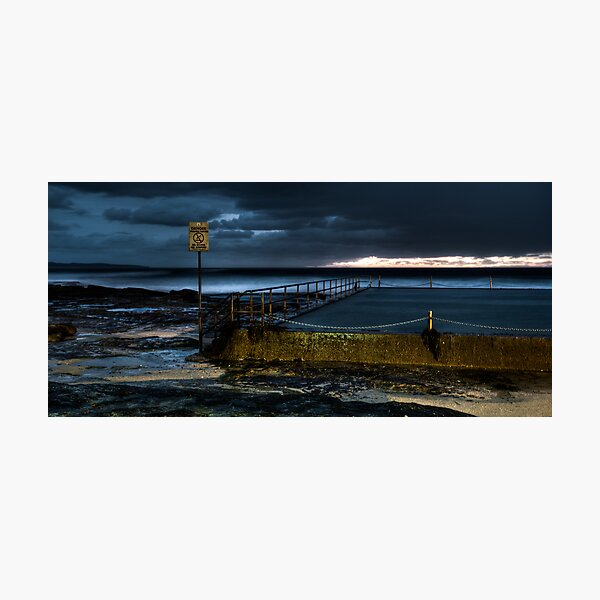 Cronulla Pool -Don't Dive Photographic Print