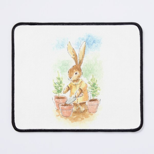 Item preview, Rabbit Gardener Watercolour designed and sold by Brett Miley.