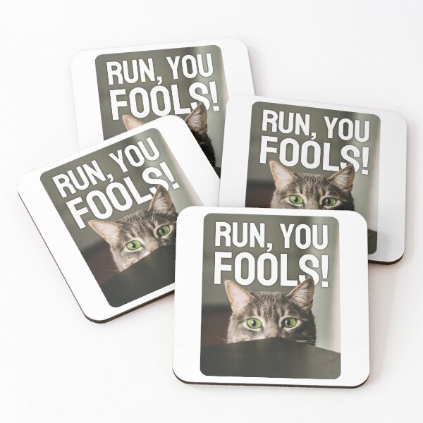 Item preview, Run, you fools! Featuring funny cat! designed and sold by MrPila.