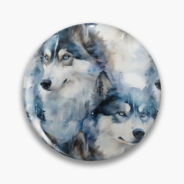 Aperçu de l'œuvre Huskies de Sibérie créée et vendue par PatternCabinet-.
