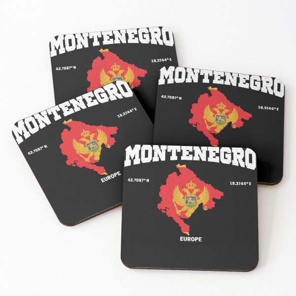 Item preview, Montenegro flag map, Montenegro coordinates, Montenegro location designed and sold by Flag Outfit.