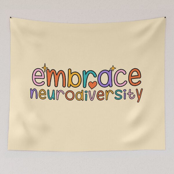 Item preview, Embrace neurodiversity - Autism and adhd awareness designed and sold by Paperfly Studio.