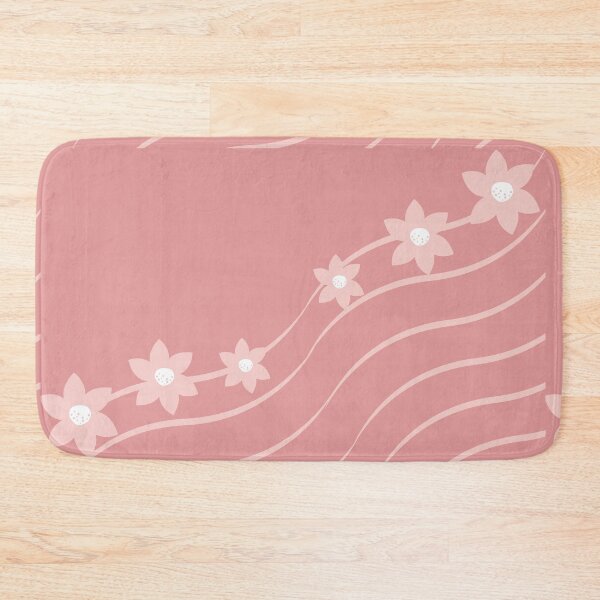 Item preview, Curved wavy lines and flowers. Pink new design. by Mill2023 designed and sold by Mill2023.