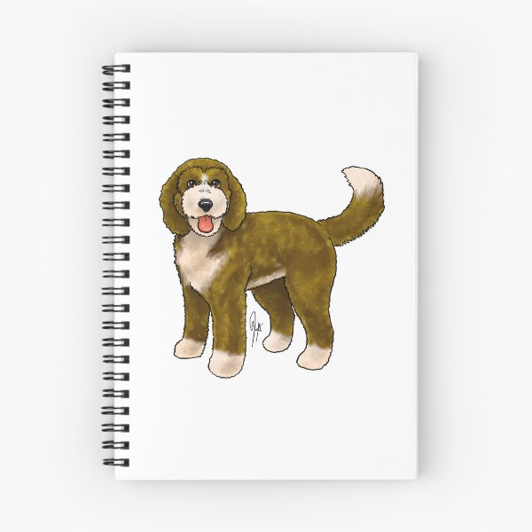 Item preview, Bernadoodle - Brown and White designed and sold by Jennifer Stolzer.