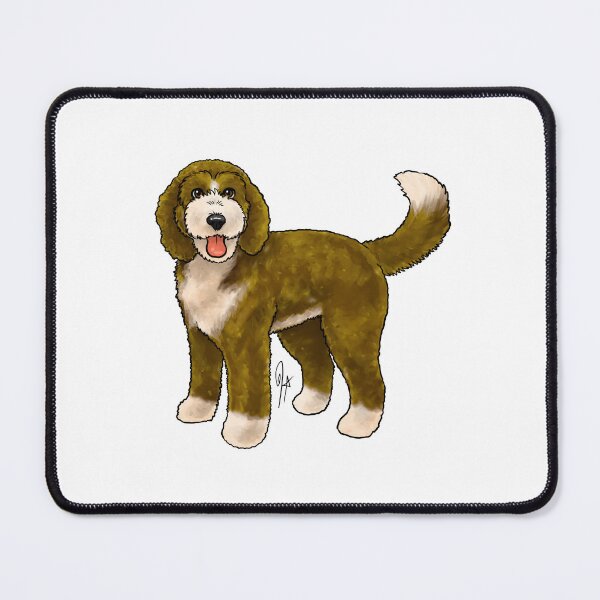 Item preview, Bernadoodle - Brown and White designed and sold by Jennifer Stolzer.