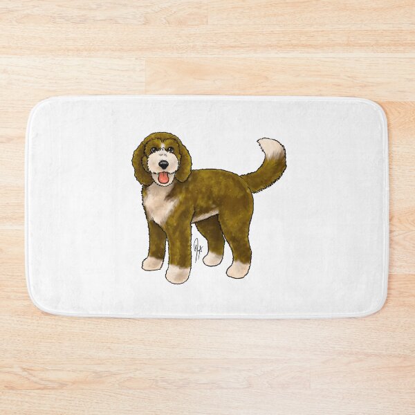Item preview, Bernadoodle - Brown and White designed and sold by Jennifer Stolzer.
