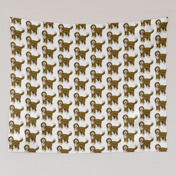Item preview, Bernadoodle - Brown and White designed and sold by Jennifer Stolzer.