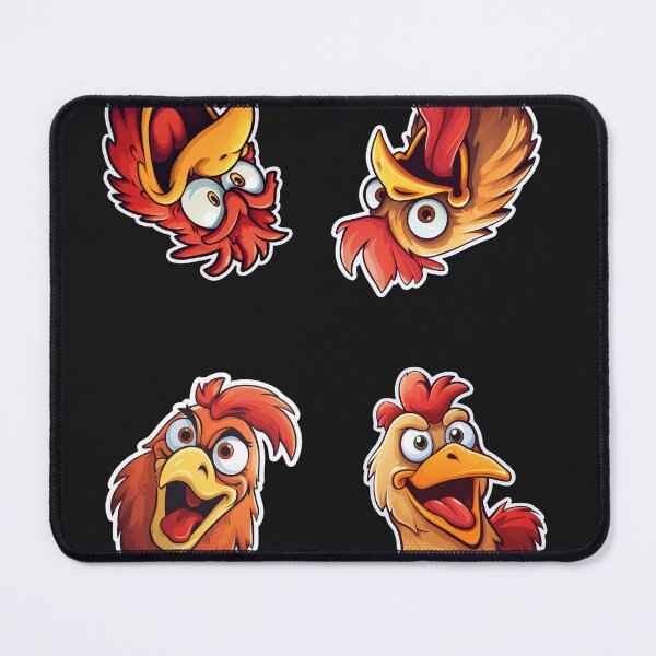 Item preview, Four Chicken funny corner sticker art design designed and sold by OnionsFamily.