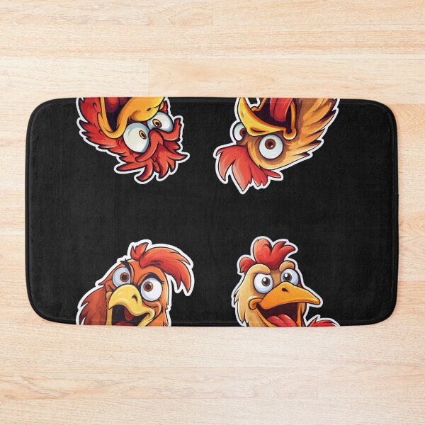 Item preview, Four Chicken funny corner sticker art design designed and sold by OnionsFamily.