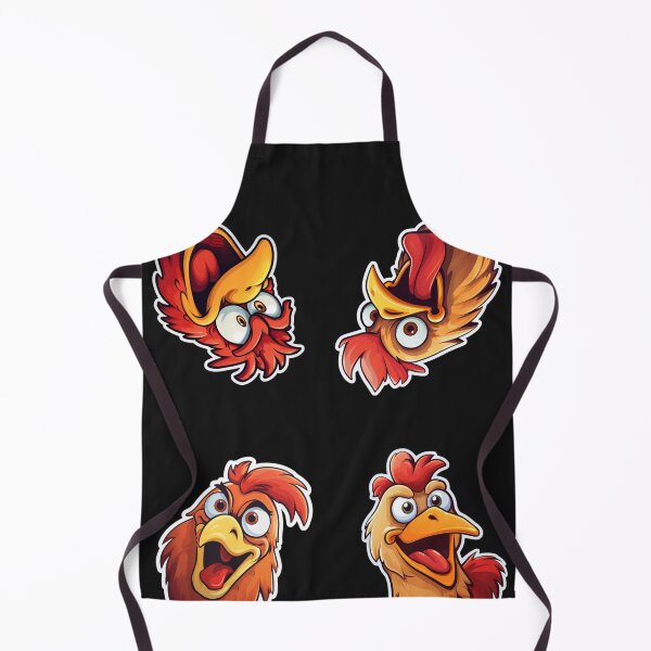 Item preview, Four Chicken funny corner sticker art design designed and sold by OnionsFamily.