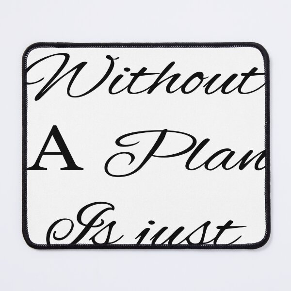 Item preview, A Goal without a plan is just a wish designed and sold by ZKeyGraphics.