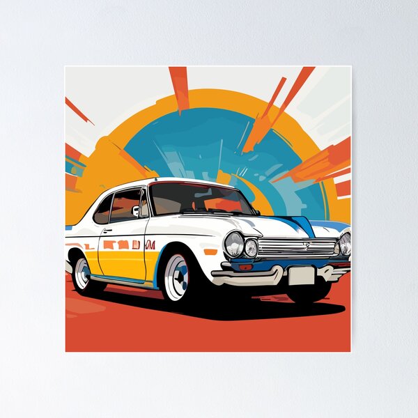 Vintage Retro Car Race Pin Up Girl Poster Zazzle