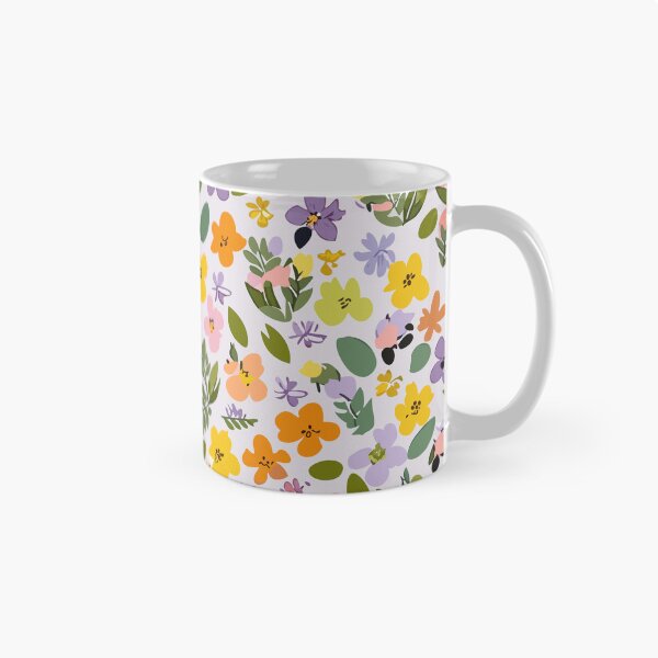 Artikelvorschau, Bunte Sommerliche Aquarell Blumen in Gelb, Lila, Rosa, Lavender, Grün und Orange entworfen und verkauft von MikaMedia.