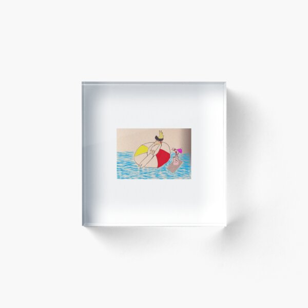 Summer teil Acrylic Block