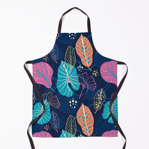 Item preview, blue violet and orange leaves designed and sold by Amperios.