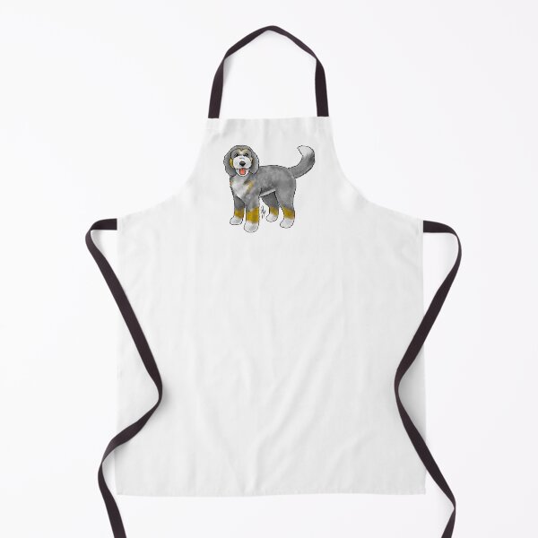 Item preview, Bernadoodle - Gray and White designed and sold by Jennifer Stolzer.