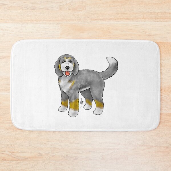 Item preview, Bernadoodle - Gray and White designed and sold by Jennifer Stolzer.
