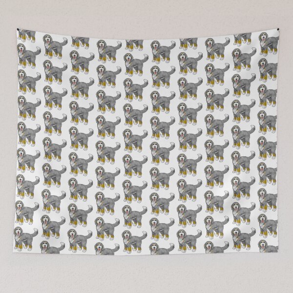 Item preview, Bernadoodle - Gray and White designed and sold by Jennifer Stolzer.