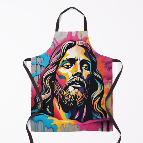 Aperçu de l'œuvre Spectre sacré : portrait abstrait de Jésus créée et vendue par javaoverride.