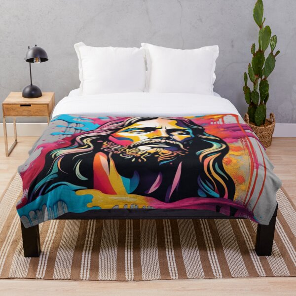 Item preview, Sacred Spectrum: Abstract Portrait of Jesus designed and sold by javaoverride.