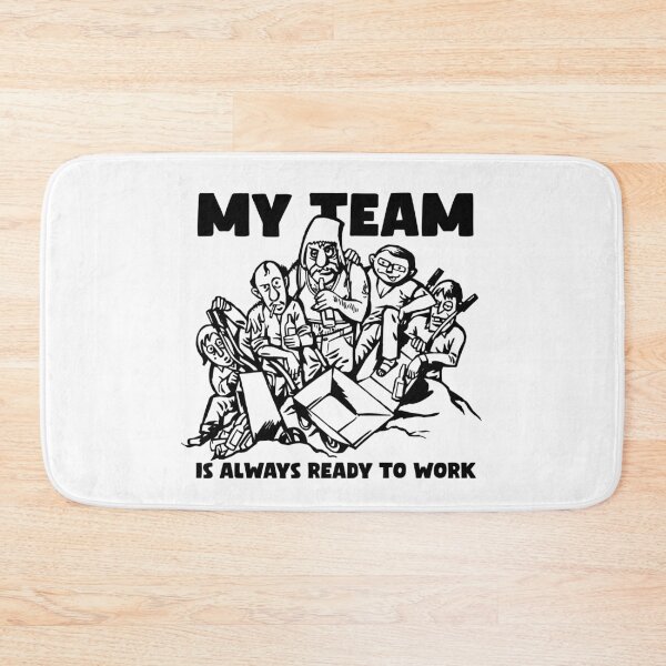 Item preview, My team is always ready to work! Funny comic illustration of team at work. designed and sold by MrPila.