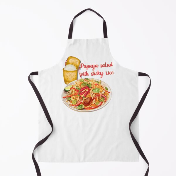 Item preview, Thai food, sticky rice, delicious papaya salad,Som-tum designed and sold by Pali's shop.
