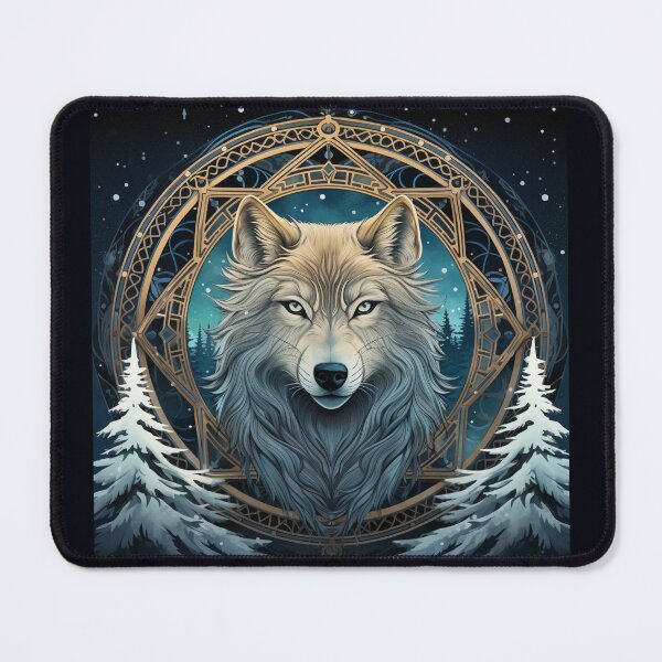 Item preview, Celtic Winter Wolf designed and sold by EmeraldDaydream.