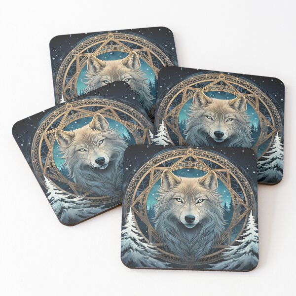 Item preview, Celtic Winter Wolf designed and sold by EmeraldDaydream.