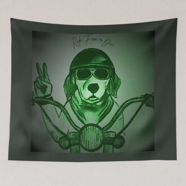 Item preview, Night Vision Dog on Motorcycle designed and sold by gleefulme.