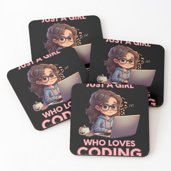 Item preview, Just A Girl Who Loves Coding Geek Coding Women designed and sold by ArtFromBeyond.