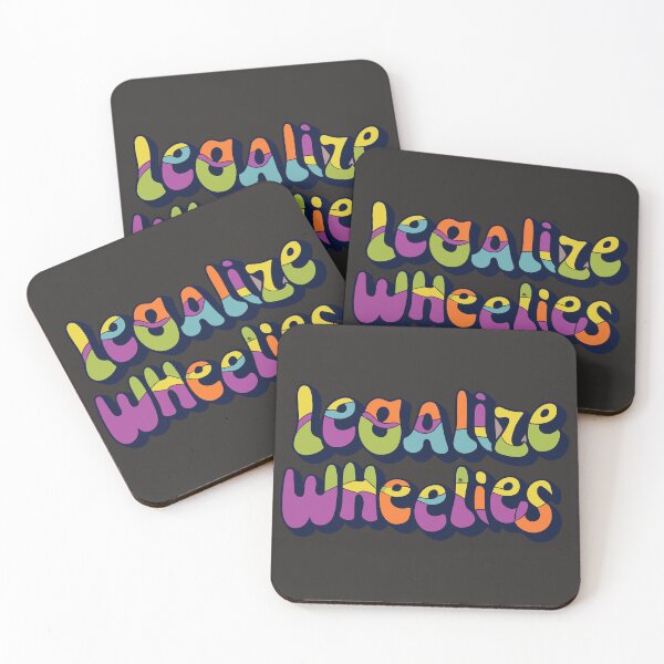 Item preview, Legalize Wheelies quote groovy style designed and sold by GlobalDesigns-.