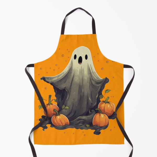 Item preview, Scarry Halloween ghost with pumpkins designed and sold by Micha-L.