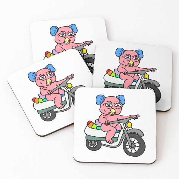 Item preview, Pig riding a Motorcycle designed and sold by NOTSNIW ART.