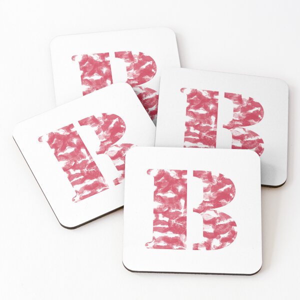 Item preview, B letter made with kisses  designed and sold by DES1GN1T.