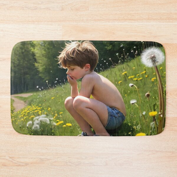 Item preview, Young Boy And Dandelions designed and sold by KoliBabb.