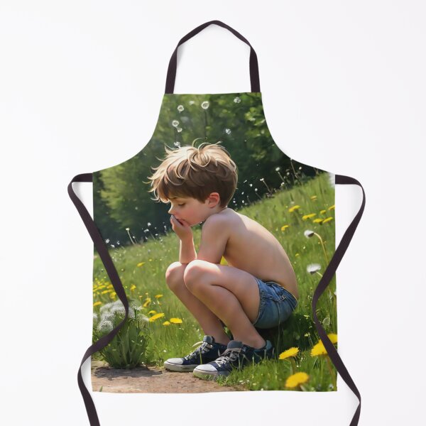 Item preview, Young Boy And Dandelions designed and sold by KoliBabb.