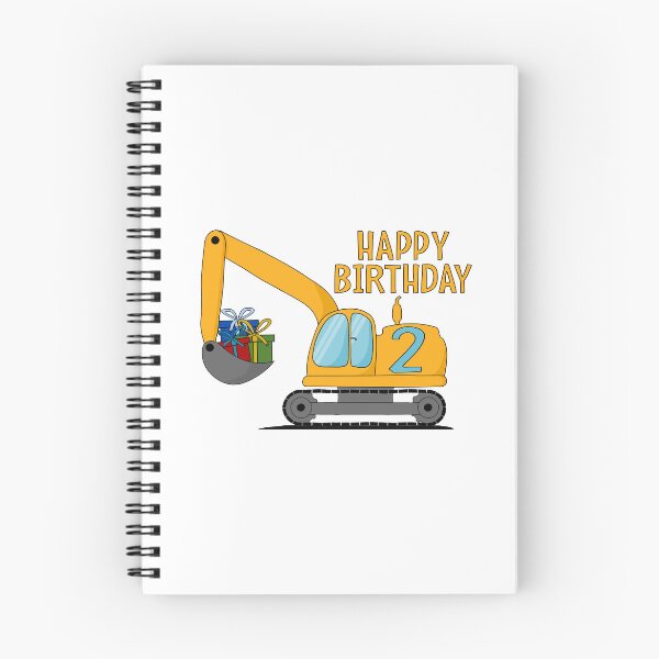 Item preview, Excavator Happy Birthday 2 Yellow designed and sold by emeksedesign.