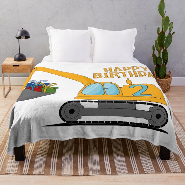Item preview, Excavator Happy Birthday 2 Yellow designed and sold by emeksedesign.