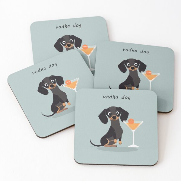 Item preview, Vodka Dog - Dachsund with Cocktail designed and sold by Vodka Brands Corp Stock Symbol VDKB.