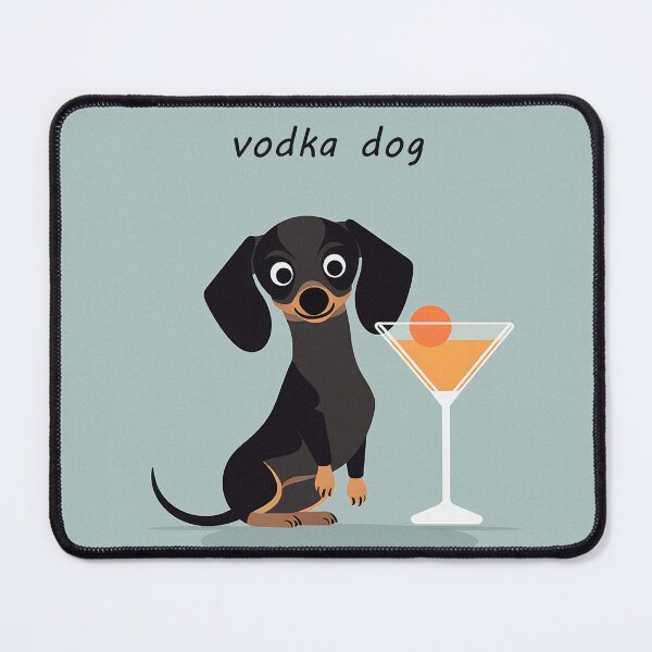 Item preview, Vodka Dog - Dachsund with Cocktail designed and sold by Vodka Brands Corp Stock Symbol VDKB.