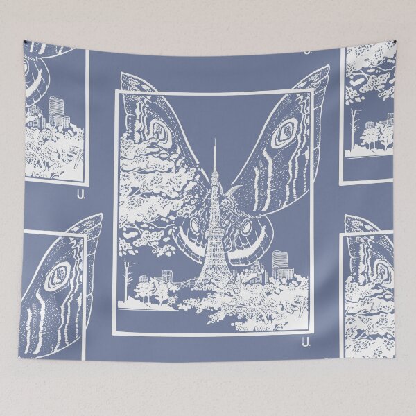 Item preview, Mothra blanco en la Torre de Tokio designed and sold by Jo Ungeheuer.