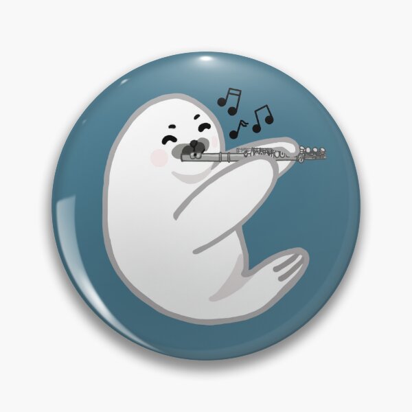 Item preview, Flute Harp Seal designed and sold by SquishyFishies .