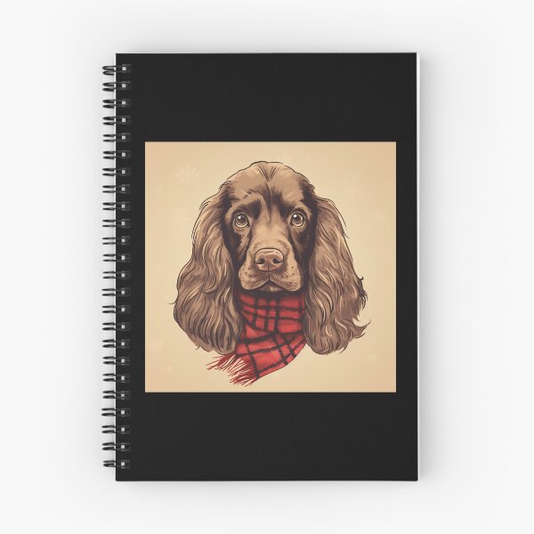 Item preview, Field Spaniel Christmas Plaid Watercolor designed and sold by rafaeltto.