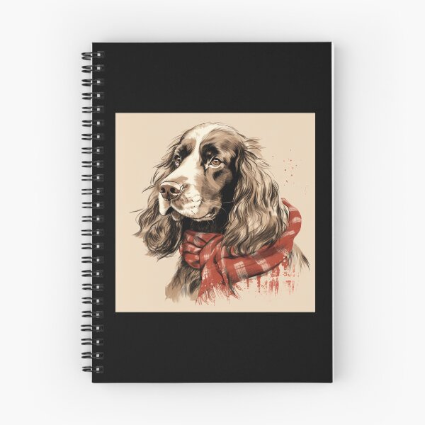 Item preview, Field Spaniel Christmas Plaid Watercolor designed and sold by rafaeltto.